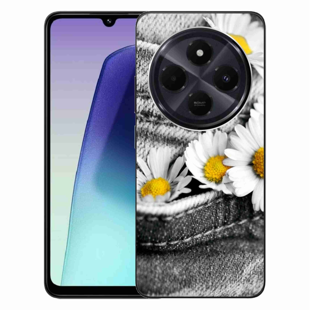 Gelový obal mmCase na Xiaomi Redmi 14C/Poco C75 - kopretiny