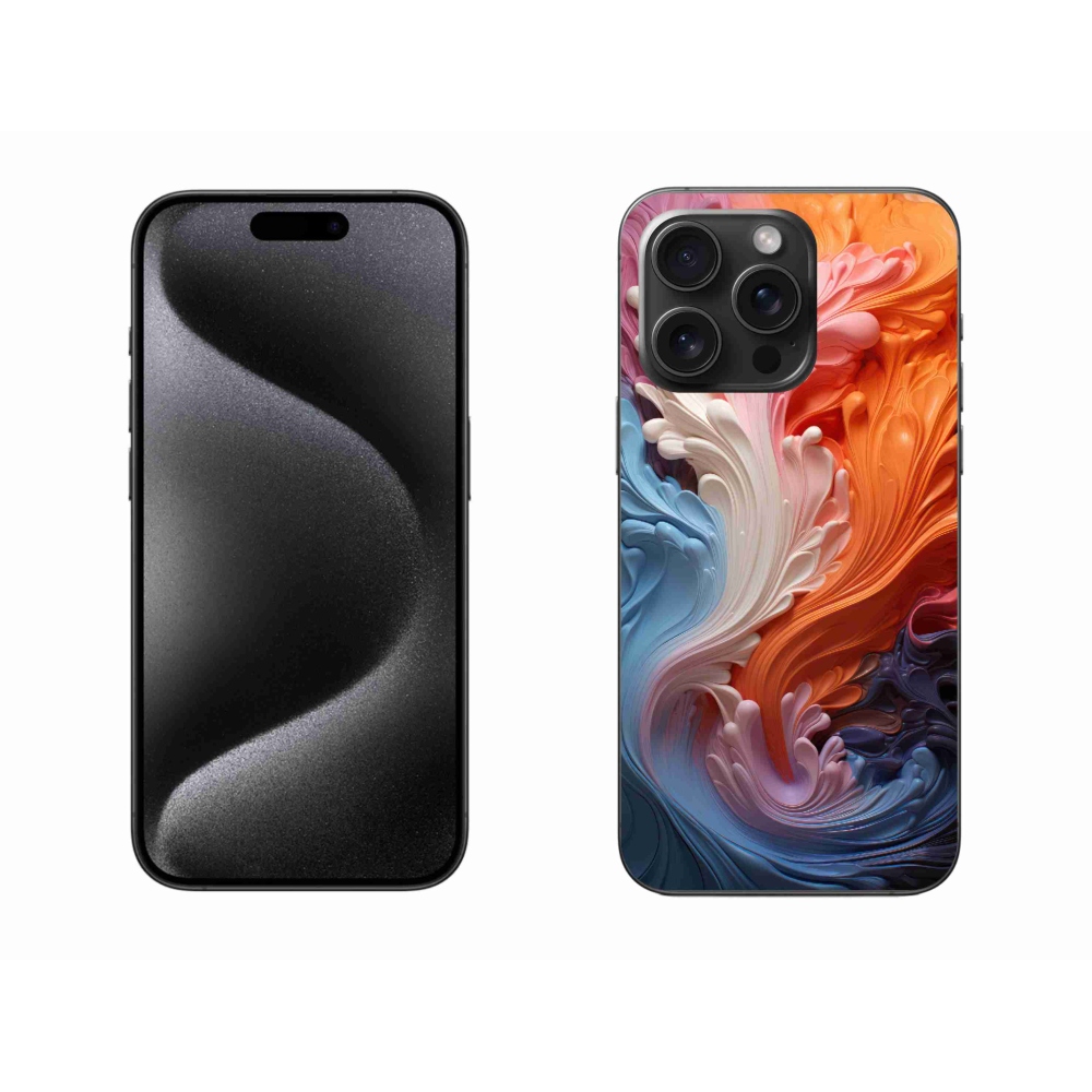 Gelový kryt mmCase na iPhone 15 Pro Max - abstraktní motiv 8