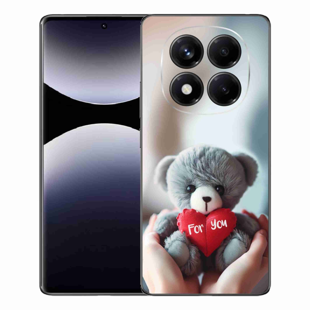 Gelový kryt mmCase na Xiaomi Redmi Note 14 Pro - medvídek pro zamilované