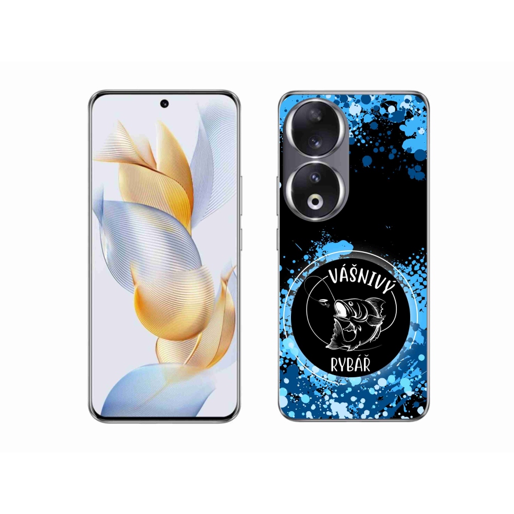 Gelový kryt mmCase na Honor 90 - vášnivý rybář černé pozadí