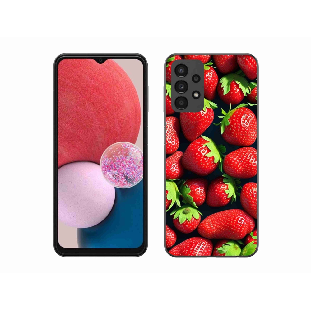 Gelový kryt mmCase na Samsung Galaxy A13 4G - jahody