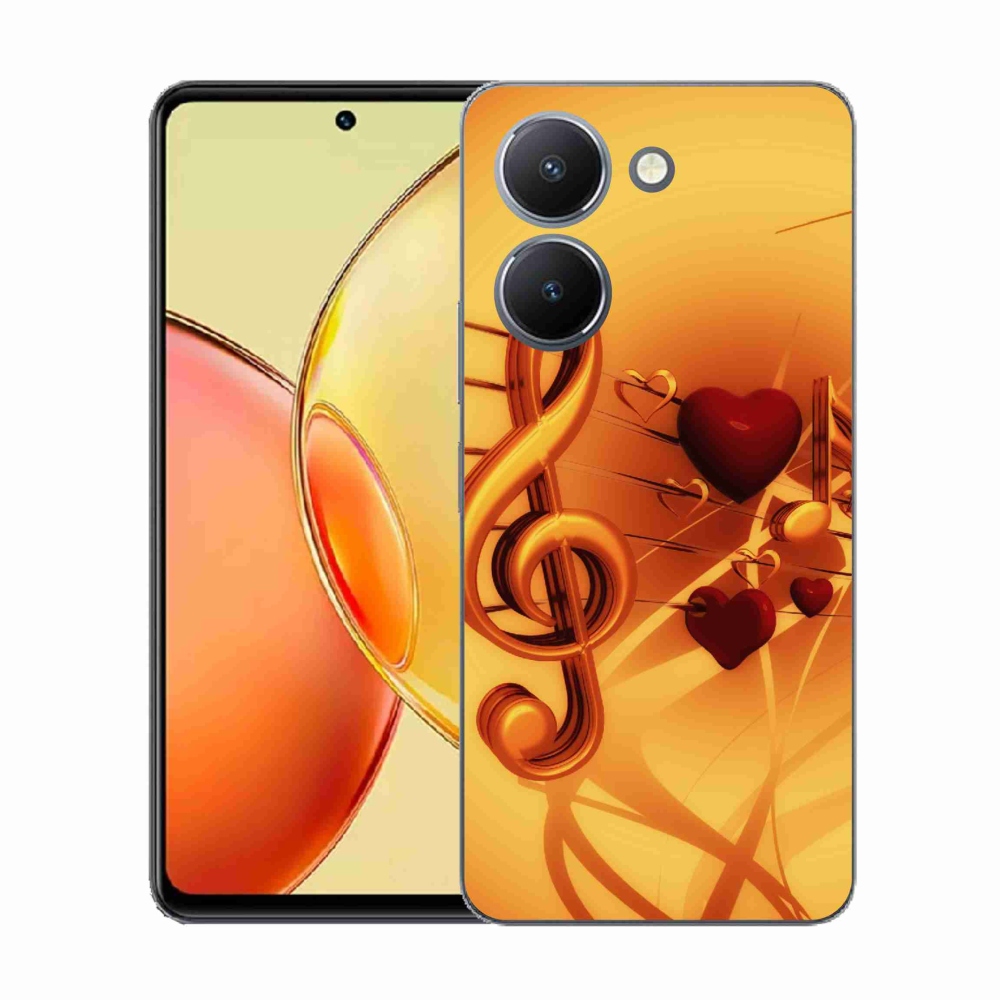 Gelový kryt mmCase na Vivo Y36 - noty