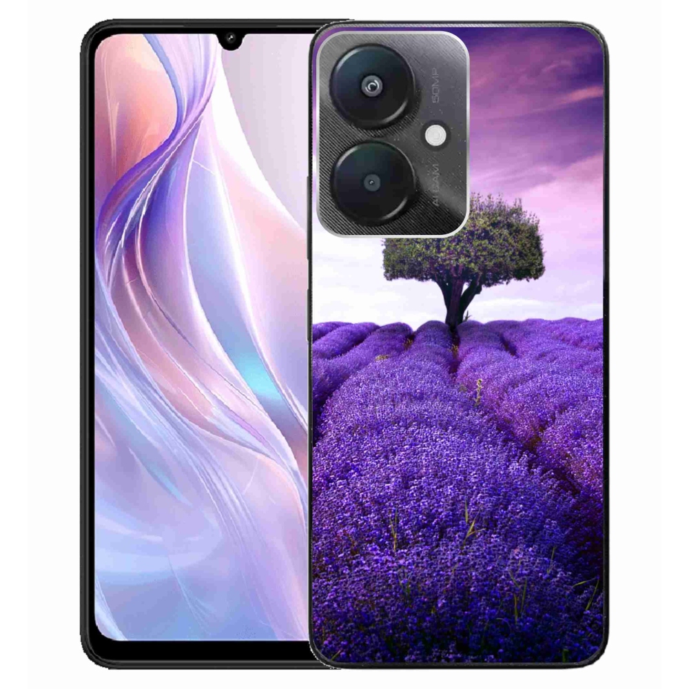 Gelový kryt mmCase na Xiaomi Redmi 13C 5G - levandulová louka