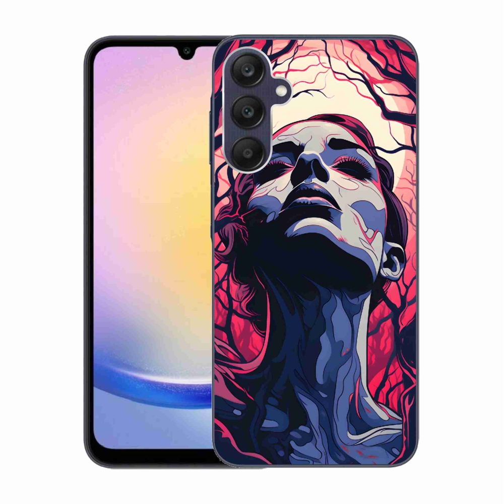 Gelový kryt mmCase na Samsung Galaxy A25 5G - abstraktní obličej