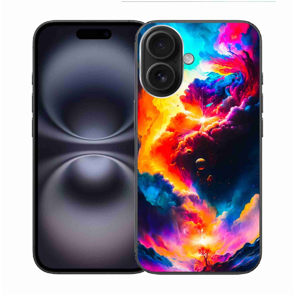 Gelový kryt mmCase na iPhone 16 - abstraktní motiv