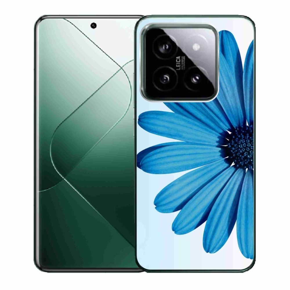Gelový obal mmCase na Xiaomi 14 - modrá kopretina