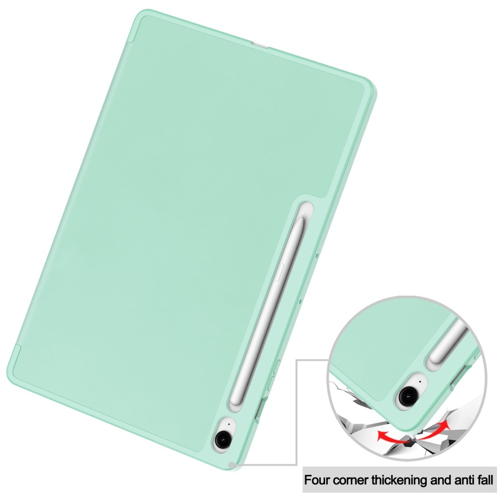 Cases chytré zavírací pouzdro na Samsung Galaxy Tab S10 FE+ - světlezelené