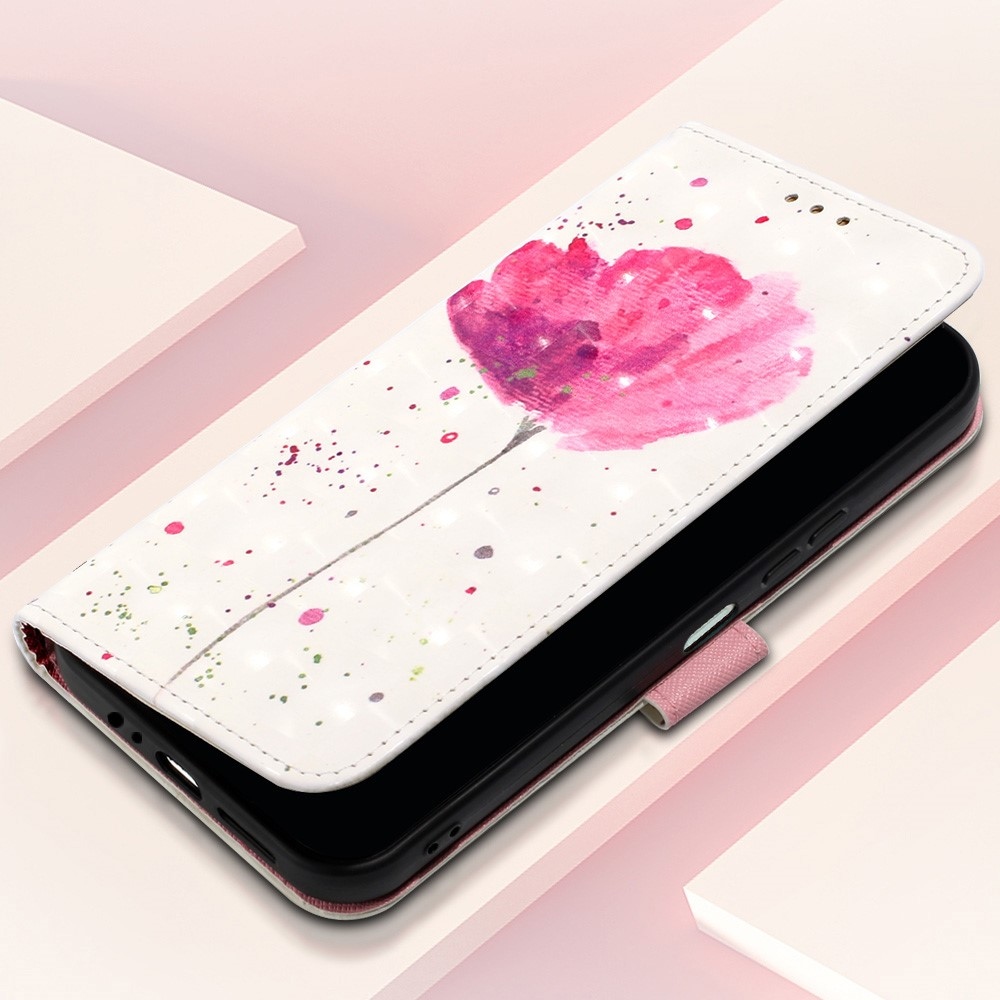 Patte knížkové pouzdro na Samsung Galaxy A24 - růžový květ
