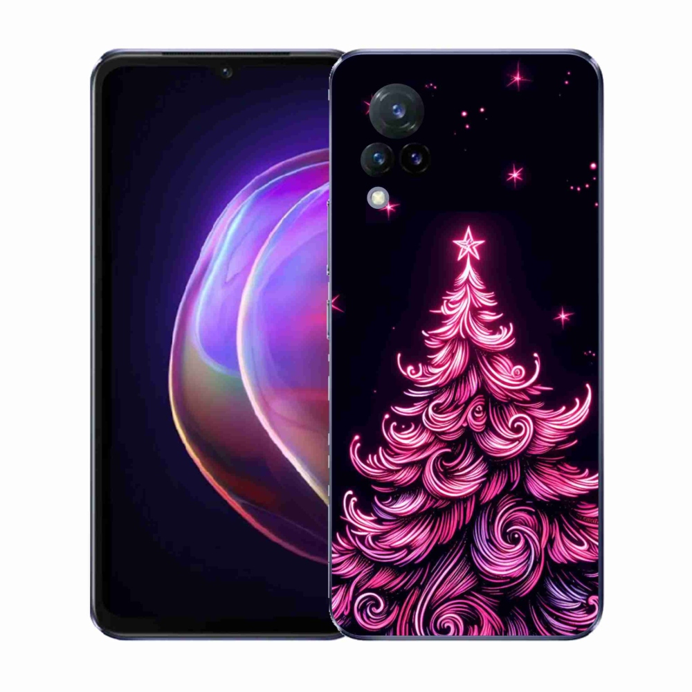 Gelový kryt mmCase na Vivo V21 4G/5G - neonový vánoční stromek 2
