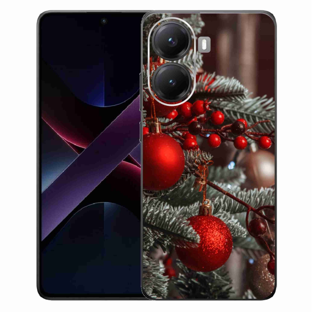 Gelový kryt mmCase na Xiaomi Poco X7 Pro 5G - vánoční ozdoby 2