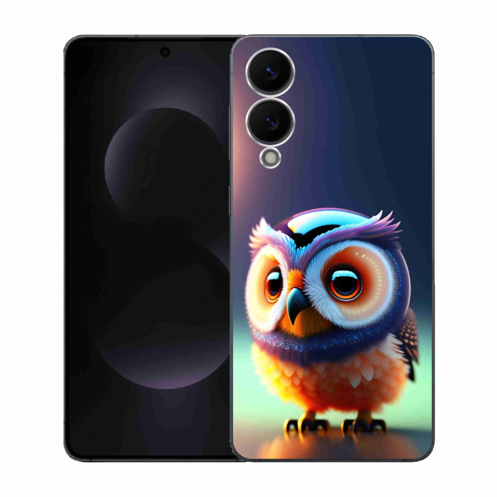 Gelový kryt mmCase na Samsung Galaxy S25 Edge - sovička