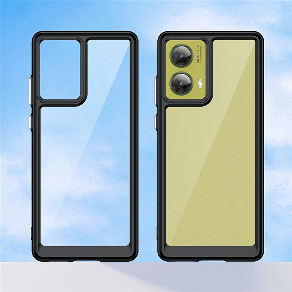 Gelový obal s pevnými zády na Motorola Moto G85 5G - černý