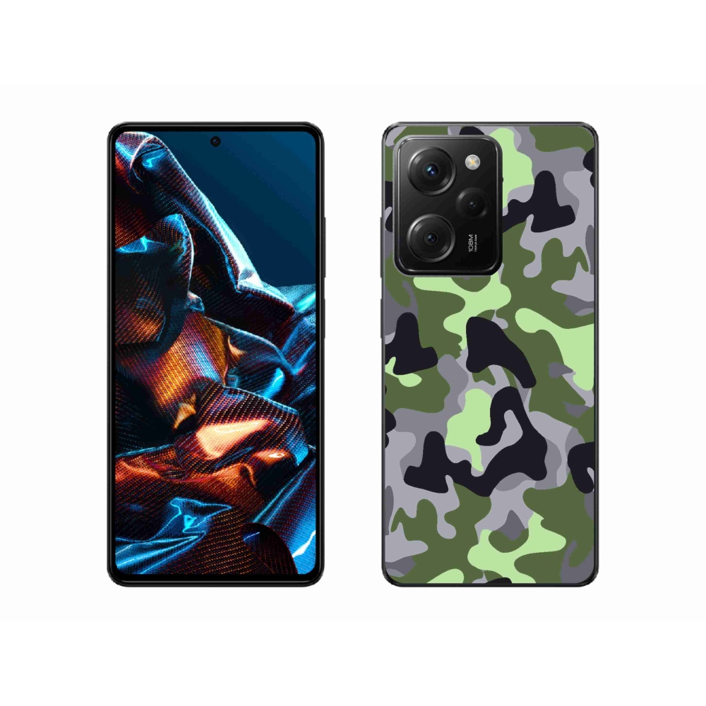 Gelový kryt mmCase na Xiaomi Poco X5 Pro 5G - maskáčový vzor 7