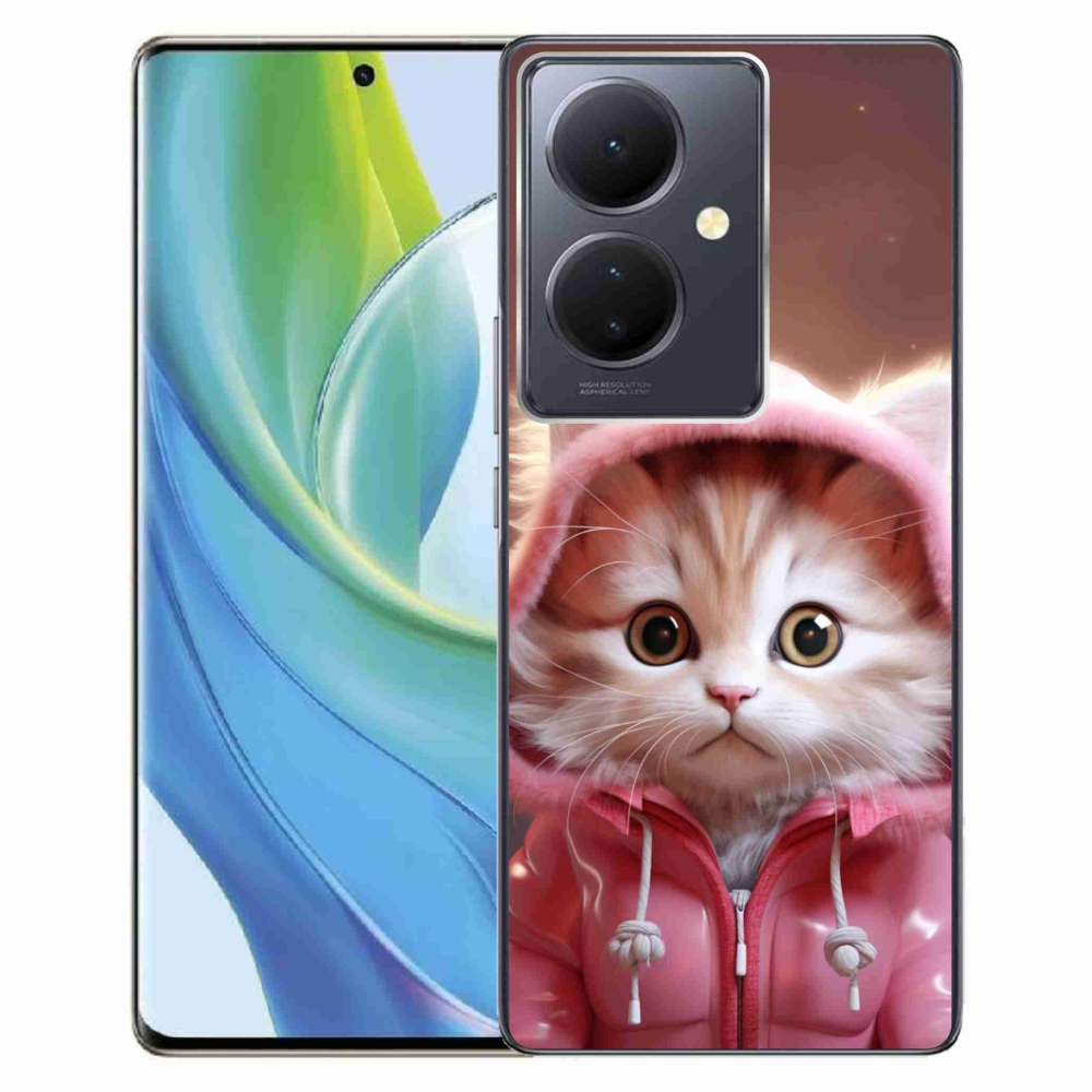 Gelový kryt mmCase na Vivo V29 Lite 5G - roztomilé kotě 3