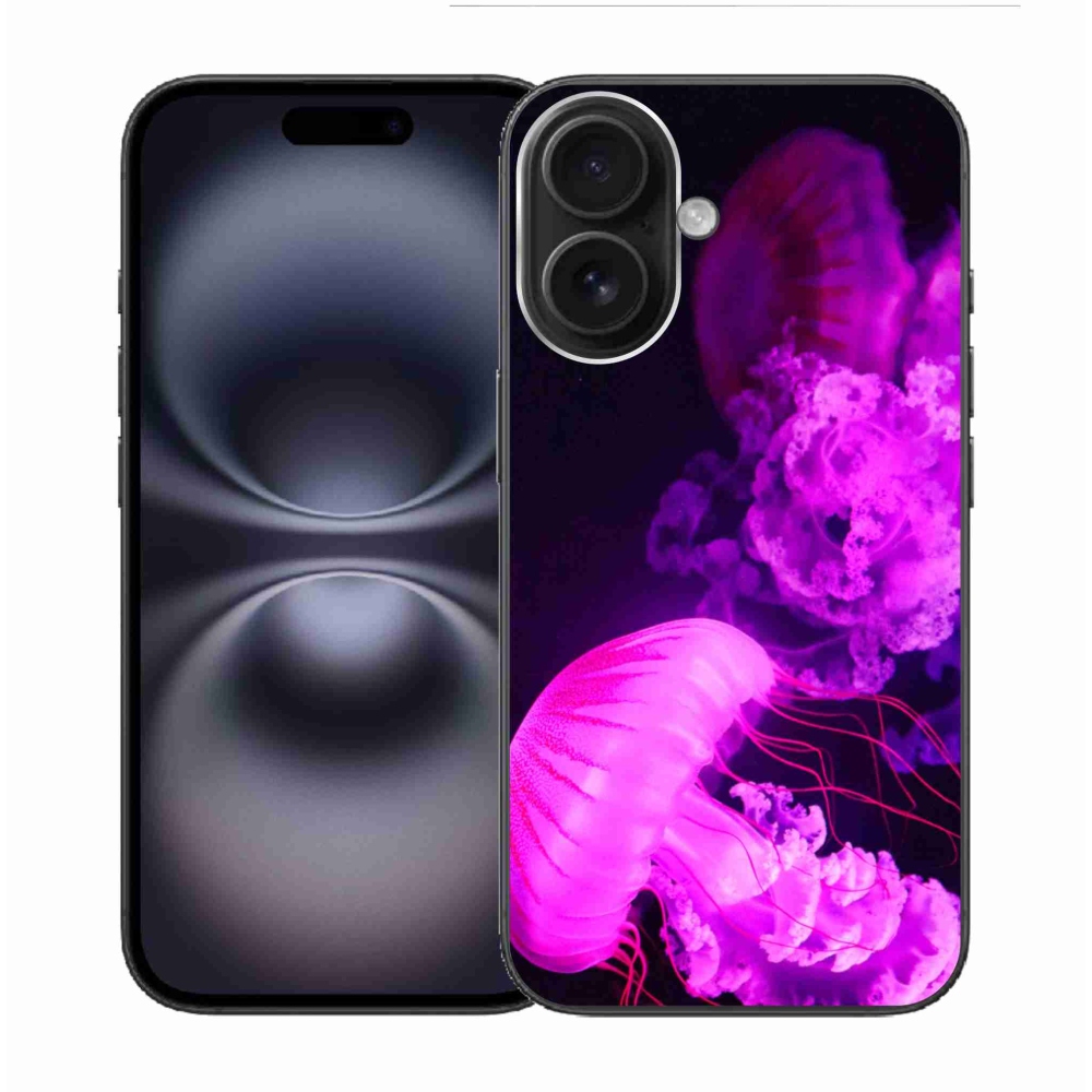 Gelový kryt mmCase na iPhone 16 - medúza 1