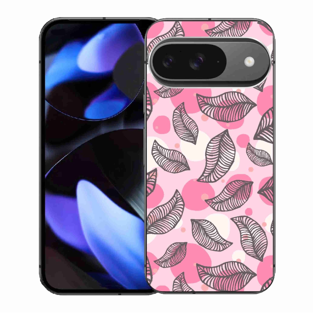Gelový kryt mmCase na Google Pixel 9/9 Pro - kreslené padající listy