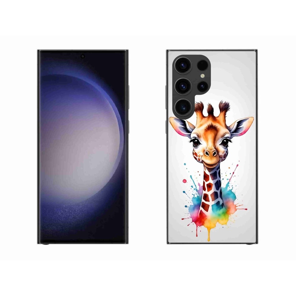 Gelový kryt mmCase na Samsung Galaxy S23 Ultra 5G - žirafa 1