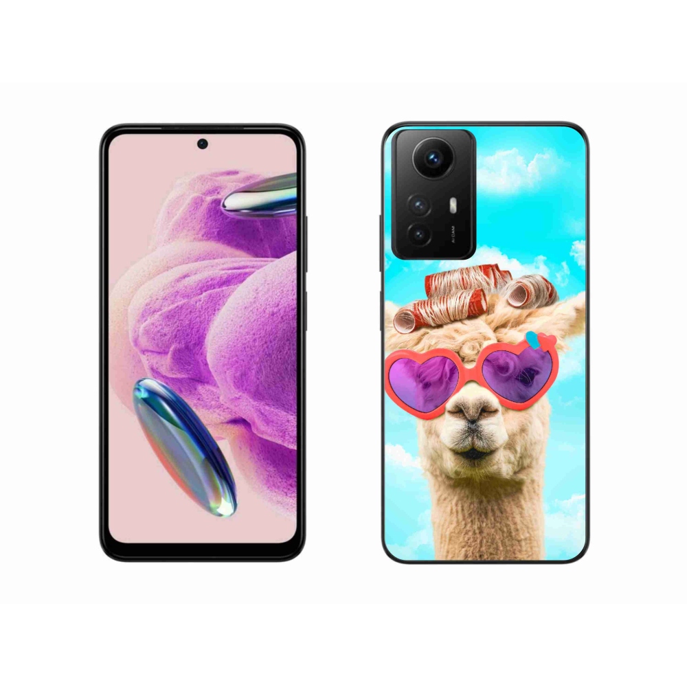Gelový kryt mmCase na Xiaomi Redmi Note 12S - lama s brýlemi