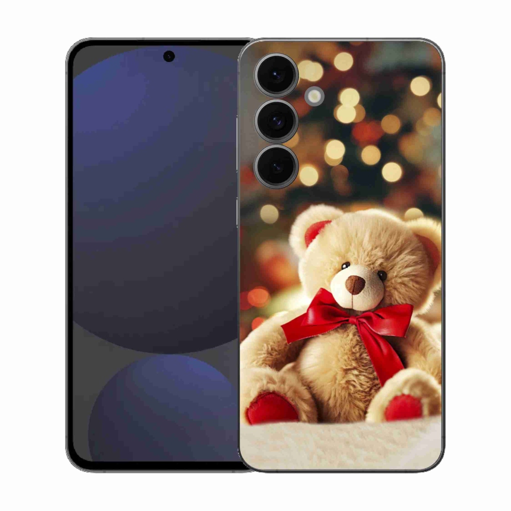 Gelový kryt mmCase na Samsung Galaxy S25 FE - plyšový medvídek