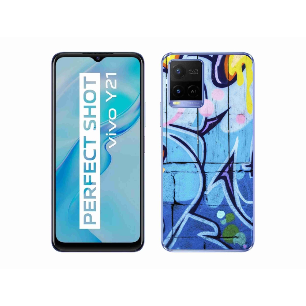 Gelový kryt mmCase na Vivo Y21/Y21s/Y33s - graffiti