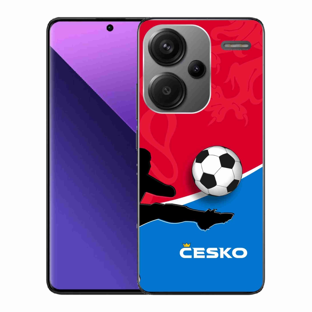 Gelový kryt mmCase na Xiaomi Redmi Note 13 Pro+ 5G - fotbal Česko 2