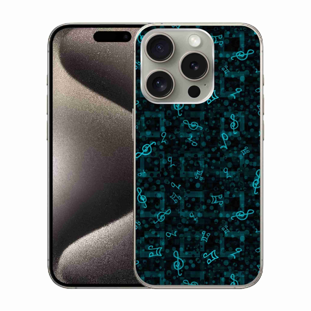 Gelový kryt mmCase na iPhone 15 Pro - noty 1