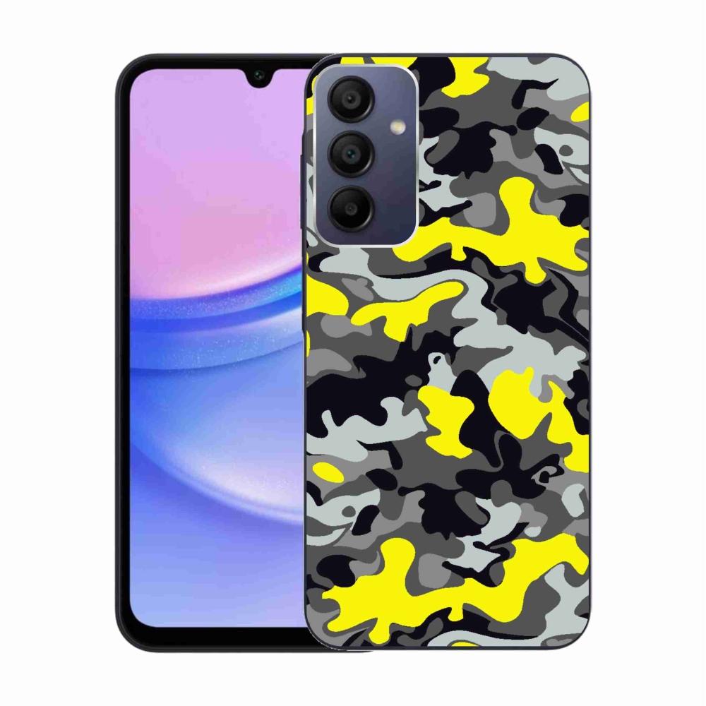 Gelový kryt mmCase na Samsung Galaxy A15 4G/5G - maskáčový vzor 6