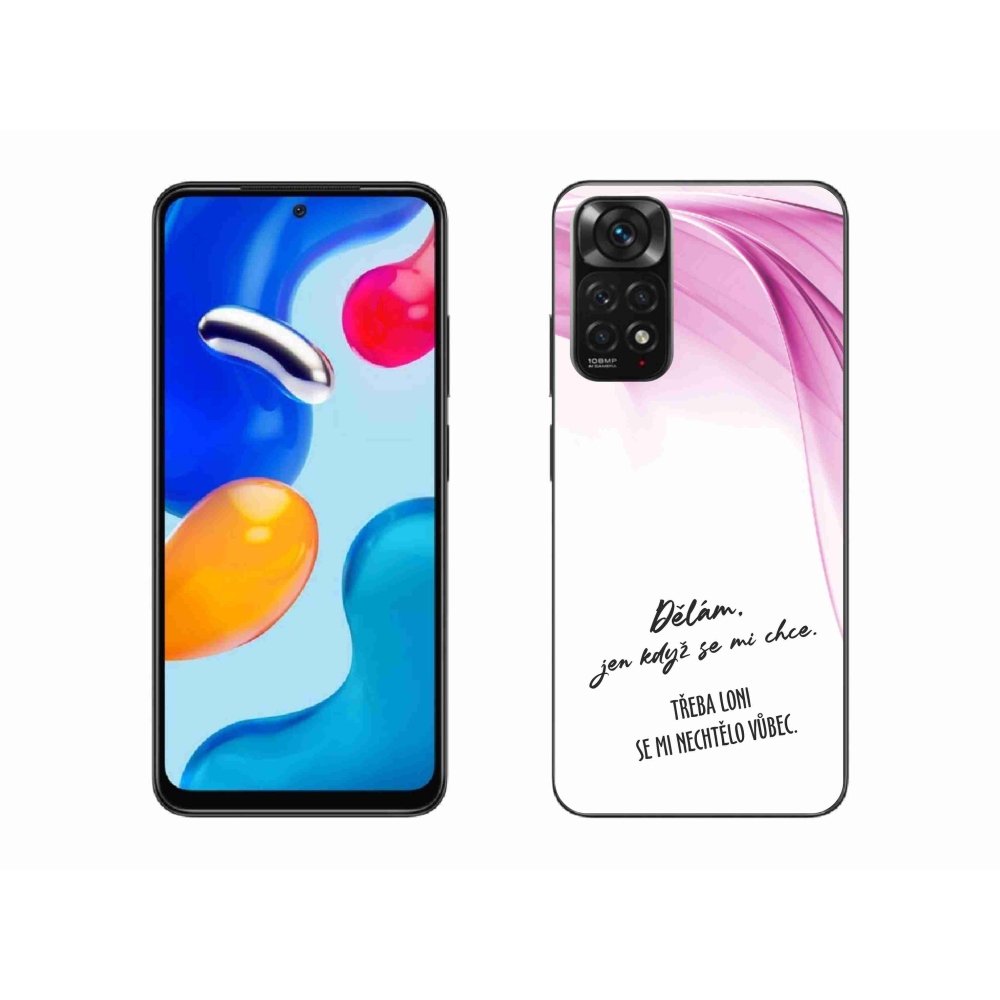 Gelový kryt mmCase na Xiaomi Redmi Note 11S 4G - vtipný text 12 bílé pozadí