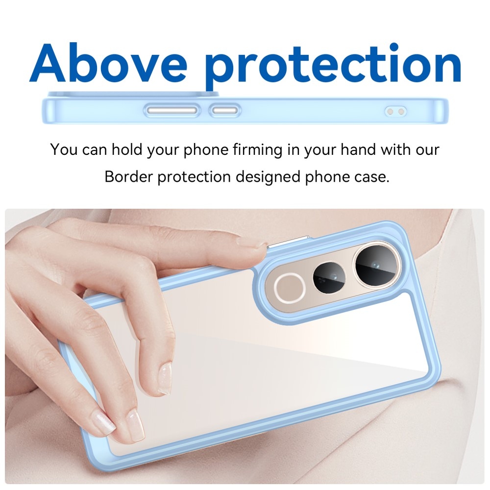 Gelový obal s pevnými zády na Vivo V50 Lite 4G/5G - modrý