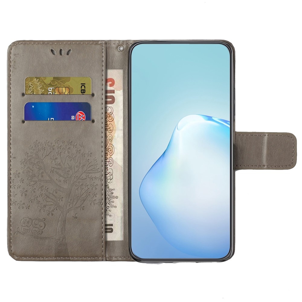 Tree knížkové pouzdro na Samsung Galaxy A55 5G - šedé