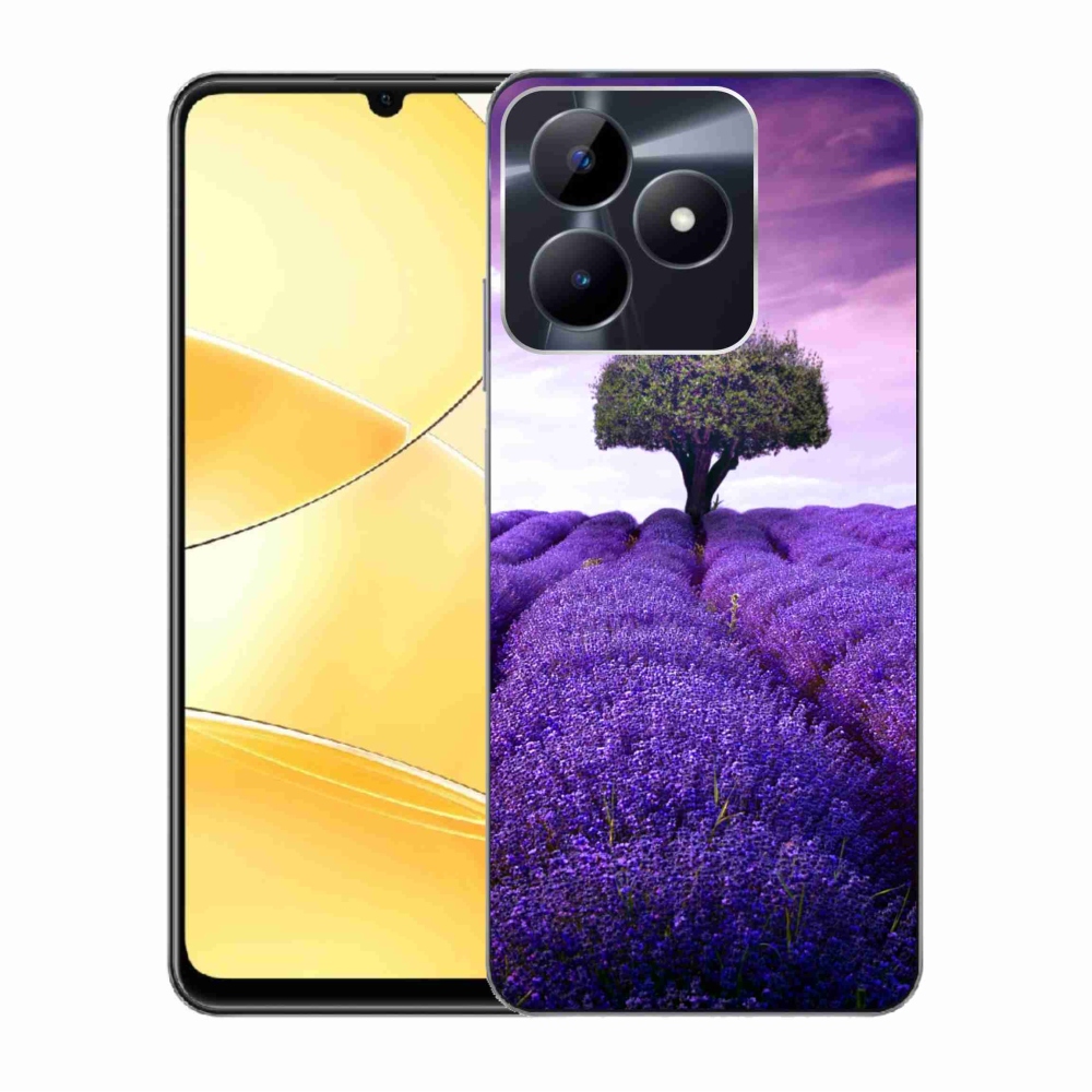 Gelový kryt mmCase na Realme C51/C53 - levandulová louka