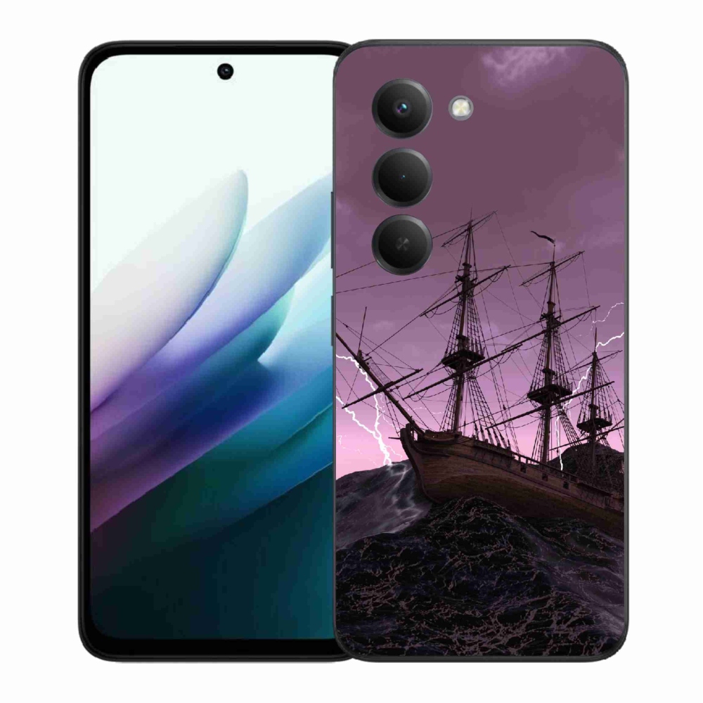 Gelový kryt mmCase na Xiaomi Redmi 15 4G/5G (171mm) - loď v bouři