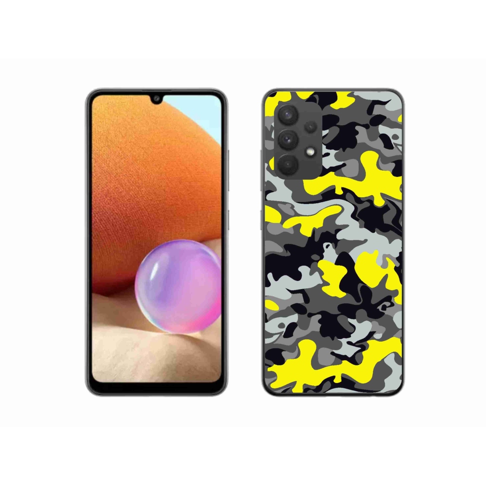 Gelový kryt mmCase na Samsung Galaxy A32 4G - maskáčový vzor 6