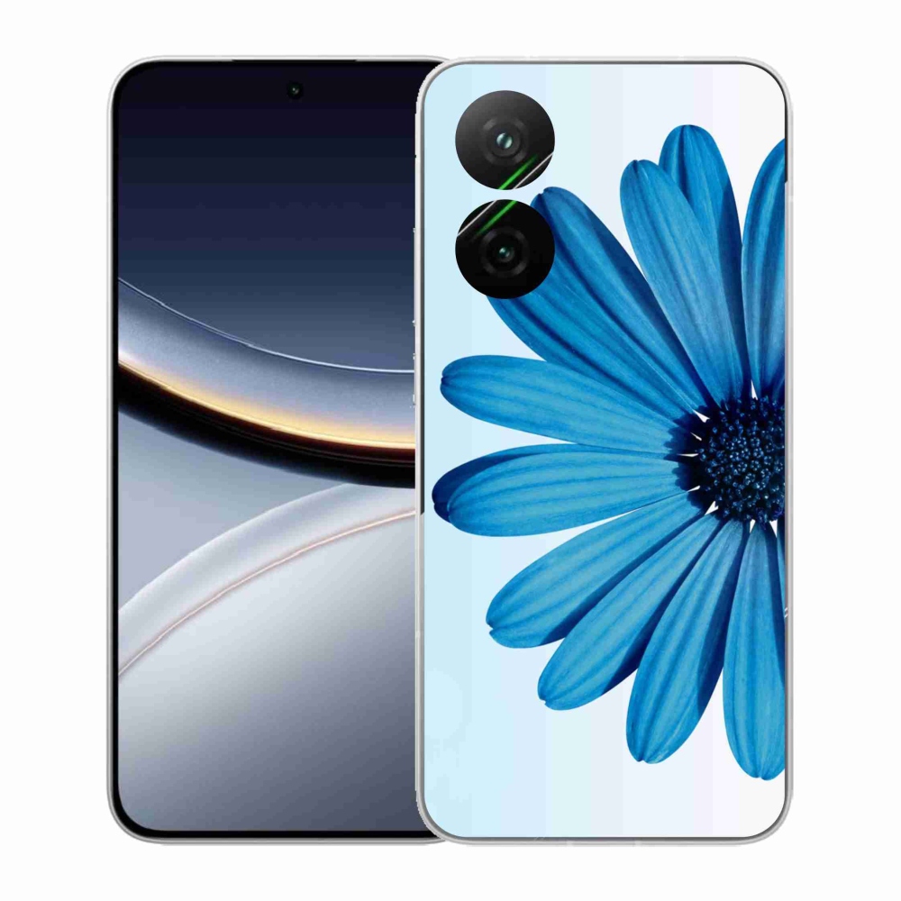Gelový kryt mmCase na Xiaomi Poco F7 5G - modrá kopretina