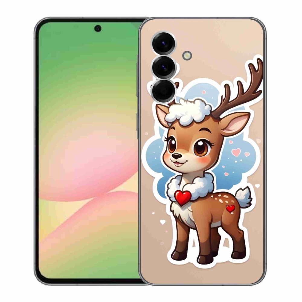 Gelový kryt mmCase na Samsung Galaxy A56 5G - kreslený sob
