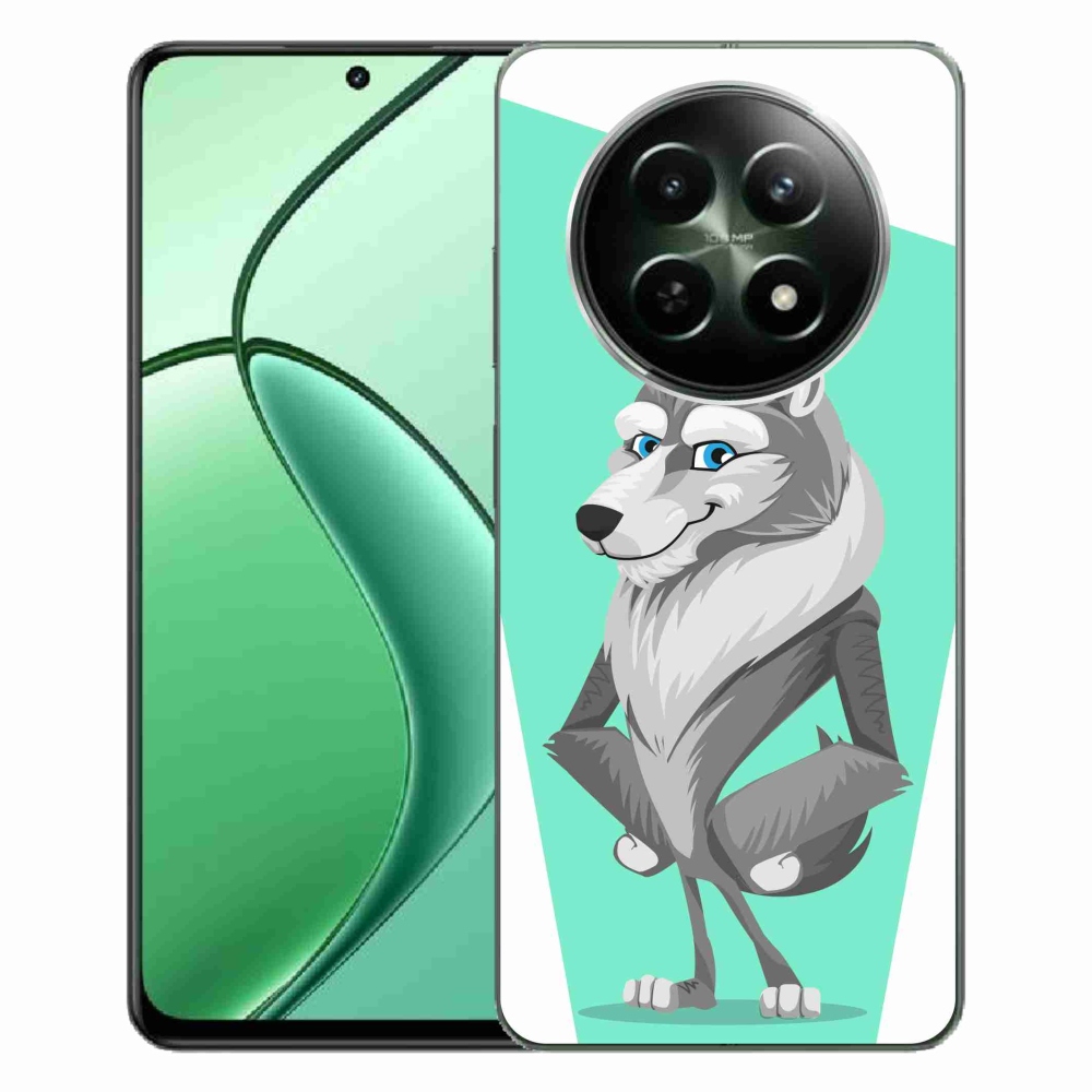 Gelový kryt mmCase na Realme 12 5G/12x 5G - kreslený vlk