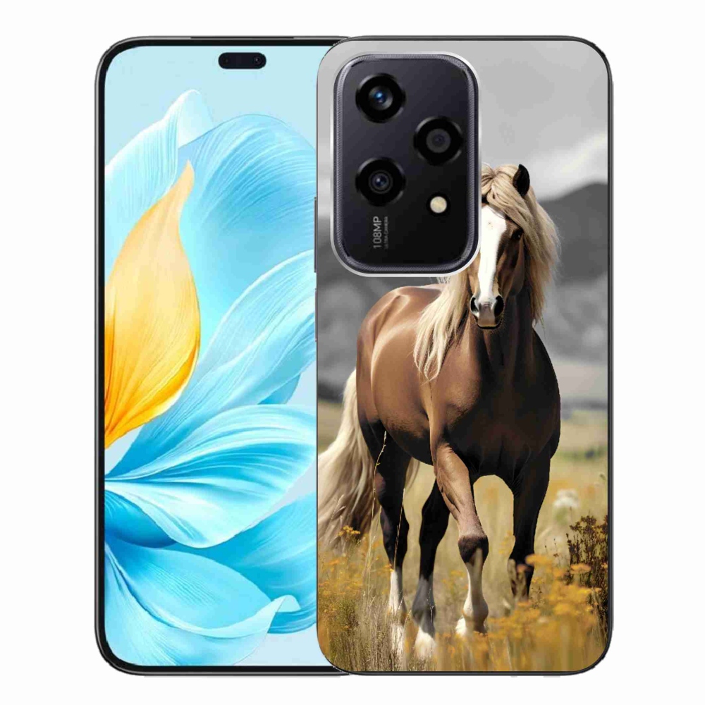 Gelový kryt mmCase na Honor 200 Lite 5G - hnědý kůň 1