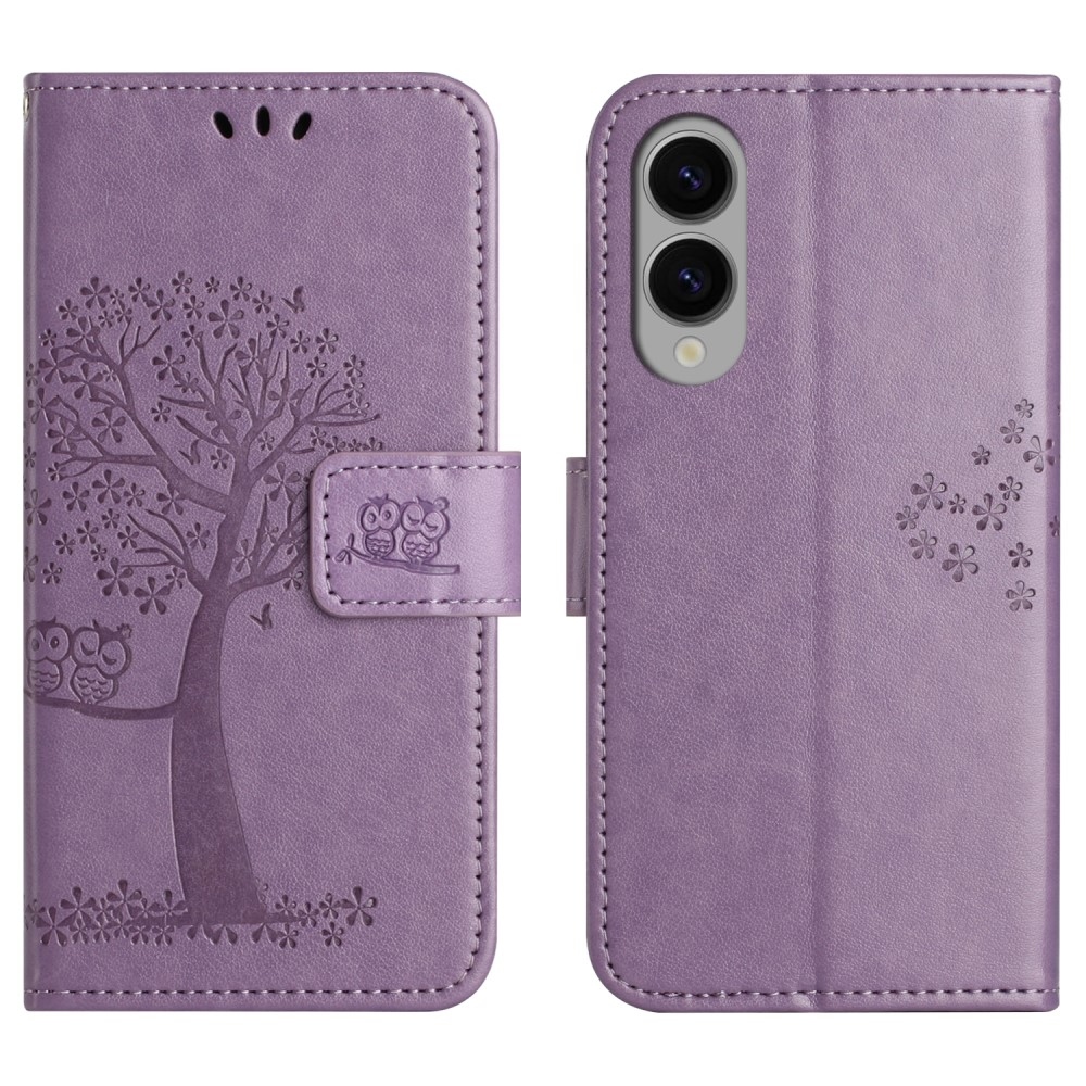 Tree knížkové pouzdro na Samsung Galaxy S25 Edge - světlefialové