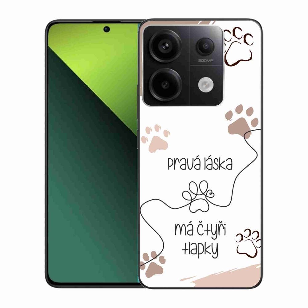 Gelový kryt mmCase na Xiaomi Redmi Note 13 Pro 5G/Poco X6 5G - psí motiv 1 bílé pozadí