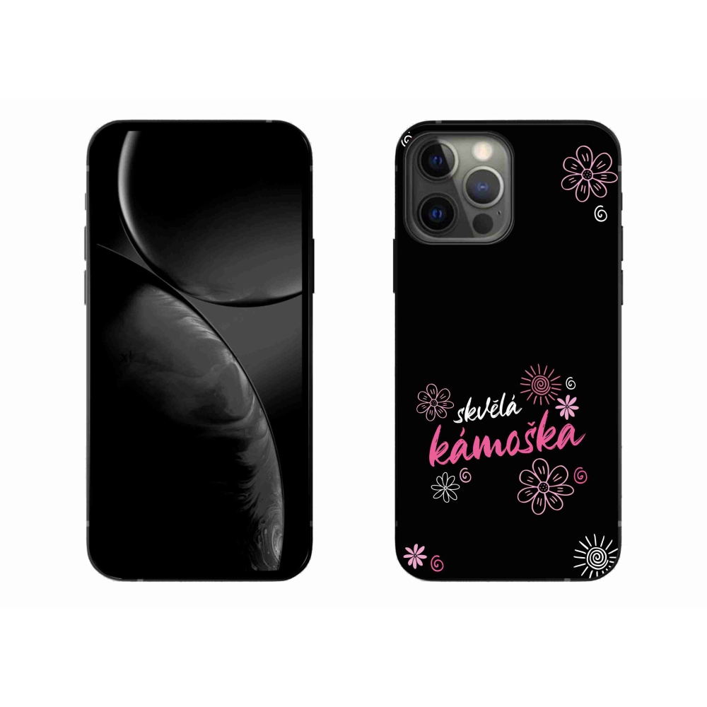 Gelový kryt mmCase na iPhone 13 Pro Max 6.7 - skvělá kámoška černé pozadí