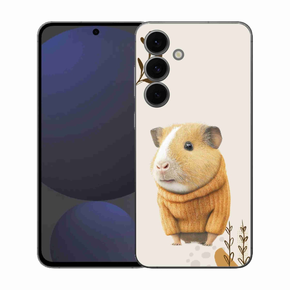 Gelový kryt mmCase na Samsung Galaxy S25 FE - morče ve svetru