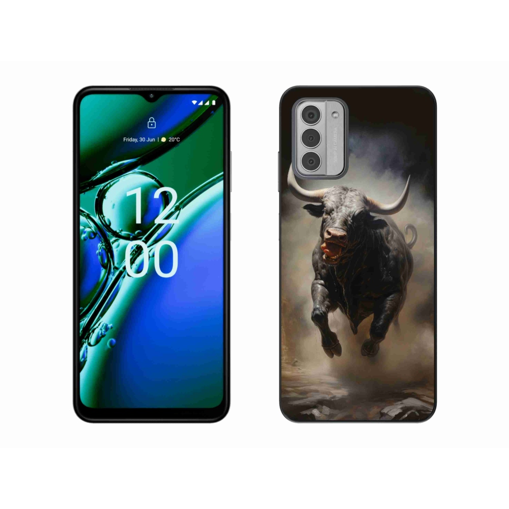 Gelový kryt mmCase na Nokia G42 - rozzuřený býk