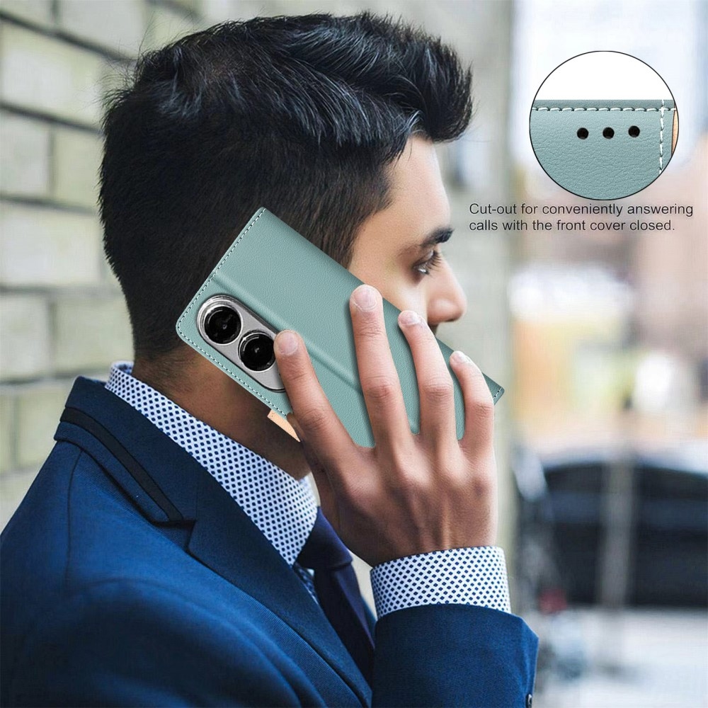 BNF DUO knížkové pouzdro na Samsung Galaxy S25 Edge - zelené