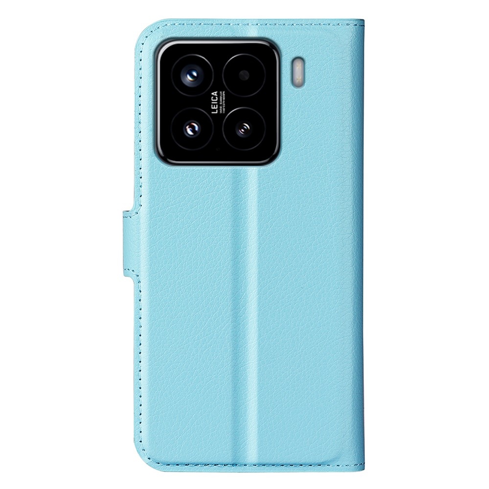 Litchi knížkové pouzdro na Xiaomi 15 - modré