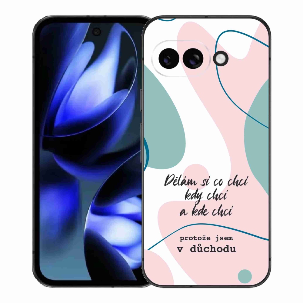 Gelový kryt mmCase na Google Pixel 9a - vtipný text 10 bílé pozadí