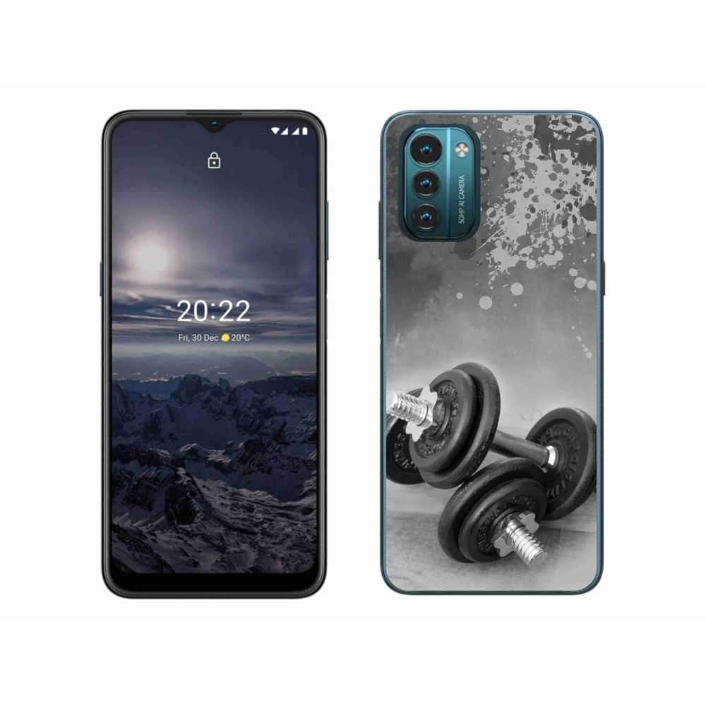 Gelový kryt mmCase na Nokia G11/G21 - činky 1