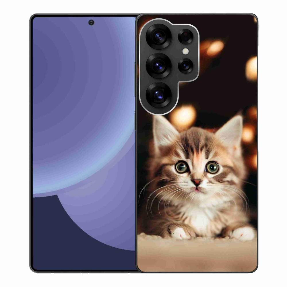 Gelový kryt mmCase na Samsung Galaxy S25 Ultra - roztomilé kotě 2