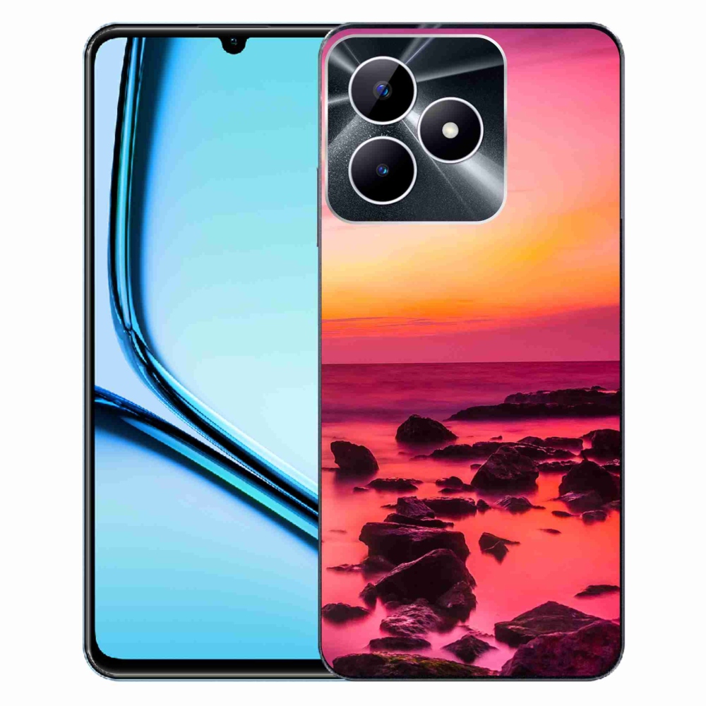 Gelový kryt mmCase na Realme Note 50 - moře a záře