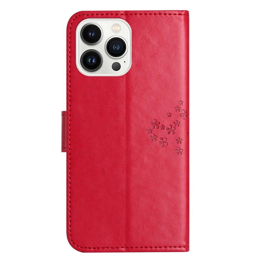 Tree knížkové pouzdro na iPhone 15 Pro Max - červené