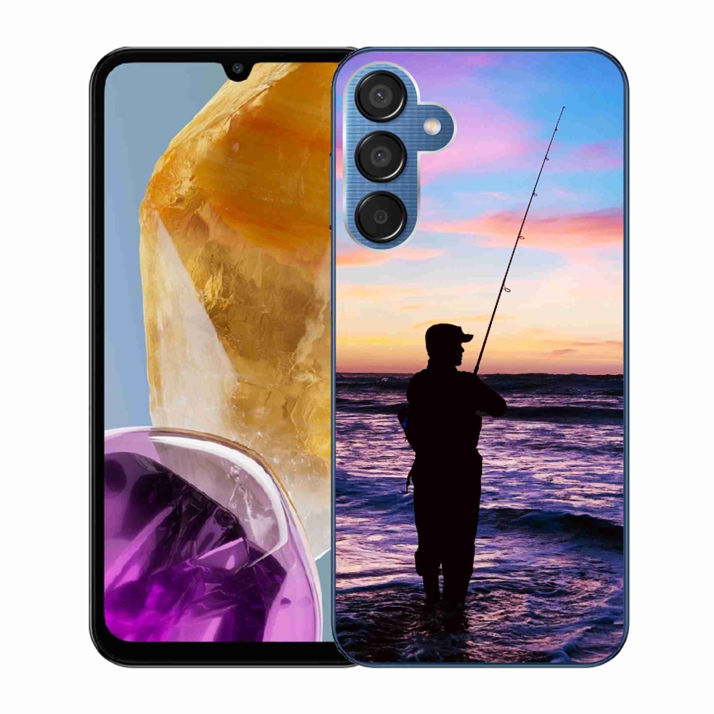 Gelový kryt mmCase na Samsung Galaxy M15 5G - rybaření 1
